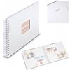Hama Fine Art - Album a spirale, 28 x 24 cm, 50 pagine, colore: Bianco
