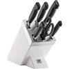 ZWILLING Four Star ceppo coltelli da cucina autoaffilante 7 pezzi, acciaio speciale inox, bianco, Made in Germany