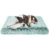 Waigg Kii Materasso in memory foam, grande ortopedico, morbido e soffice cuscino per animali domestici, antiscivolo e lavabile (100 x 60 x 7 cm, verde)