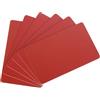 QUARKZMAN 20pz Carte PVC Vuote 30Mil Carte in Plastica per Stampante Rosso | di Qualità Grafica Lucide Impermeabili, Badge ID Fotografico