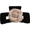 carotoe Delicato Floccaggio Camelia Forma Clip di Capelli Molla Coda di Cavallo Donna Copricapo Accessori Per Capelli Femminili Elegante Artiglio