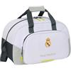 safta Real Madrid, borsa sportiva 25/26, ideale per bambini di diverse età, comoda e versatile, qualità e resistenza, 40 x 23 x 24 cm, bianco, M, Casual