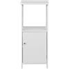 Rebecca Mobili Mobile Bagno, Armadietto A Colonna Da Cucina, 1 Ripiano 1 Anta, Mdf, Bianco, Moderno, Igienico Salvaspazio - Misure: 92 x 40 x 30 cm (HxLxP) - Art. RE6680