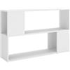 HETFTJN Scaffale Basso Comodino Credenza Cucina Mobiletto Salvaspazio Soggiorno - Libreria Bianca 100x24x63 cm in Legno Multistrato per Cucina Ufficio Camera Da Letto Salotto