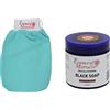 ESSENCE OF MOROCCO Guanto esfoliante marocchino Kessa blu con olio di eucalipto naturale esfoliante sapone nero Spa Scrub Savon Noir 200g