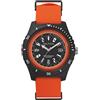 Nautica Orologio Analogico Quarz Unisex Adulto Arancione, con Cinturino in Silicone NAPSRF003
