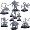 Forged Terrain Jungle Monster Miniature Set - 11 Creature per DnD & Fantasy RPG | Phase Panthers, Girallons, Man-Man-Man-eating Plants, Sprouts | Figure in scala da 28 mm a 65 mm | Miniature epiche con licenza |