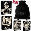 GuardMat 75 segnalini per Magic The Gathering - Set di segnalini abilità in legno per MTG - Accessori per giochi di carte (B)