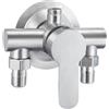 Wootap Miscelatore monocomando per doccia, miscelatore per doccia a parete, rubinetto doccia in acciaio inox, valvola di controllo dell'acqua fredda e calda