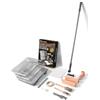 ROLLINGDOG Kit di rulli per pittura con asta di estensione, 7,6 cm e 22,9 cm, pennelli angolari, vassoio e fodere per pittura su pareti, soffitti e case (18 pezzi)