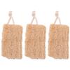 Namvo 3Pcs Pad in Spugna di Loofah Naturale, Pulizia della Pelle Esfoliazione della Pelle Bagno e Cura della Schiena Spa Corpo Doccia Spugna Scrubber Lofa Loofa Luffa Loffa Cura Della Pelle Quotidiana