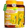 Bodyblooms Bromelina forte drenante con Tarassaco da 120cps. Bromelina extra forte drenante 5000 gdu/g azione Drenante forte dimagrante anticellulite.Bromelina complex cellulite gambe e glutei NUTREAPRO®