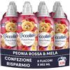 Coccolino Ammorbidente Concentrato Delicato e Soffice Petalo di Rosa, Ammorbidente Lavatrice Dermatologicamente Testato, Morbidezza Naturale, Freschezza Lunga, 41 Lavaggi, 8 x 952 ml