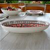 YODECO Piatto ovale Bakir rosso - L 30 cm