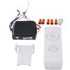 DAZZLEEX Kit Telecomando per Ventilatore da soffitto e dimmer Luminoso con Ricevitore per velocità e dimmer di temporizzazione della Ventola