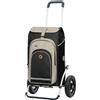 Andersen Royal Shopper Hydro 2.1 Nero Carrello della Spesa in Alluminio Pieghevole Espandibile con Borsa Sportiva e Scomparto Termico