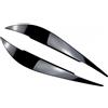 Kacepar Palpebra per Fari, Sopracciglia per Fari Auto Nero Lucido, 2 Pezzi Coperture Sopracciglia Coperture Palpebre Compatibili con BMW Serie 4 F32 F33 F36 2014-2020