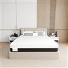 Memory Matratzen Materasso 160x200 cm, materasso memory foam, materasso matrimoniale, altezza 20 cm - Schiuma fredda e schiuma viscoelastica - Durezza H2 e H3 - 7 zone di comfort (160x200x20cm)