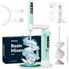 Resiners Mixer per Resina, Miscelatore per epossido con Supporto Elettrico, Pale in Silicone e Illuminazione, Senza Mano, Schermo LED, Minimi Bolle, Facile da Pulire, Strumento di miscelazione