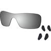 Saucer - Lenti di ricambio per occhiali da sole Oakley Turbine Rotor, (High Definition - Chrome Metal Polarized), Taglia unica