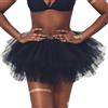 Ushiny Gonna Tutu Donna Classico Elastico 6 Strati Tulle Tutu Gonna Annata di 50 Cocktail Swing Principessa Sottogonna Tulle per Feste in Maschera Costumi di Halloween Danza (Nero)