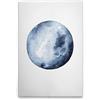 A.S. Création DD133303 - Stampa su tela, motivo: luna blu, 50 x 75 cm