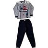 Sabor Pigiama Bambino Invernale Spiderman Pigiama in Felpa, Pigiama Bambino Felpato Disney Marvel (4611 Grigio, 7 Anni)