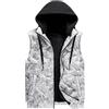 Generic Piumino Senza Maniche Uomo Giubbotto Smanicato Senza Cappuccio Piumino Smanicato Invernale Sportivo Giubbotto Casual con Zip Gilet Trapuntato con Cappuccio Caldo Spesso Vest