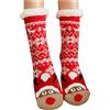 Eauptffy Calze Natale Personalizzate, Calzini Da Pavimento Calzettoni Per La Casa Confortevole Cotton Socks Termici Casual Spessi & Accoglienti Traspiranti Festival Regalo Natalizi