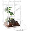 YUEHUA Contenitore per terrario in acrilico, per rettili, per lumache, lucertole, scorpioni (20 x 10 x 10 cm)