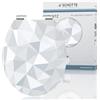 SCHÜTTE HG DIAMOND, sedile WC lucido con abbassamento automatico, adatto per tutti i WC in commercio, carico massimo 150 kg, motivo 80545