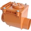 First Plast NRO110A Valvola Antiritorno in PVC con O-Ring, Rosso, diametro 110 mm