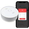Konyks Firesafe², rilevatore di fumo connesso Wi-FI, notifiche da smartphone, Autonomia 5 anni, batteria inclusa Scenari domotici, Nessun hub richiesto