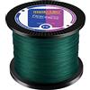 RIKIMARU Lenza da pesca intrecciata resistente all'abrasione Superline Zero Stretch & Low Memory extra sottile diametro verde 300 m, 6,8 kg