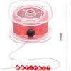 PH PandaHall 246 Iarda/225 M Perline di Nylon Filo Rosso Filo di Poliestere Corda per Braccialetti con Fermagli e Filo Da 0.2 mm per Perline di Argilla Braccialetti