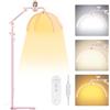 Adonafy Lampada Extension Ciglia Professionale: 28 Lampada per Ciglia Regolabile con Supporto per Telefono - Testa Regolabile a 360°& 3000K-6500K per Tatuaggi, Truccatori, Rosa