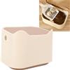 BAOFUYA Mini Pattumiera Multiuso per Rifiuti di Gatti, Design Compatto e Salvaspazio, Riduce gli Odori, Design Chiuso, Pattumiera per Lettiera per Gatti, per lo Stoccaggio dei Rifiuti