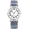 Oidea Orologio elastico da donna: orologio da polso analogico al quarzo con cinturino elastico in acciaio inossidabile con cinturino in acciaio inossidabile e cinturino di espansione, Colorato E