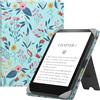 HGWALP Custodia universale per 6 eReaders Paperwhite, Folio Stand Cover con cinturino compatibile con Paperwhite/Kobo/Tolino/Pocketook/Sony 6 pollici E-Book Reader-Spring Bloom