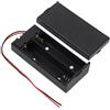 KEESIN 4 pezzi 3,7 V 18650 portabatteria custodia in plastica con interruttore on/off e fissaggio fascette stringicavo 2 solts