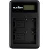 Norifon BP-511 Doppio Canale LCD USB Caricatore per Canon EOS 10D, 20D, 30D, 40D, 50D, D60, MV630i, MV700, MV730i, Optura Pi, Xi, ZR10, ZR60, PowerShot G5 Fotocamera e Altro