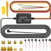 GAOUTO Dash Cam Hardwire Kit, Dashcam Hardwire Kit con protezione a bassa tensione, connettore di tipo C per Dash Cam, Dashboard Camera Car Charger Cable Kit 12V-24V to 5V w/Fuse Kit
