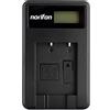Norifon EN-EL19 LCD USB Caricatore per Nikon Coolpix S33, S7000, S6900 | Compatibile con Nikon Coolpix S2800, S100, S3100, S4100, S4300, S5200, S6500