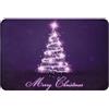 gawuoab Albero di Natale viola, zerbino antiscivolo lavabile per interni, 24x16, tappetino per porta d'ingresso, tappeti per bagno