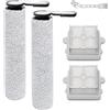 KiimSin Spazzole rullo+Filtro di ricambio per Roborock F25 RT/F25/F25 ACE/F25 LT/F25 ALT/F25 GT/F25 XT/F25 ACE Combo/F25 Combo/F25 BX accessori aspirapolvere umido e secco,2 Spazzola a rullo +2 Filtro