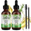 GOFLORDEN Olio Di Rosmarino Per Capelli, Rosemary Essential Oil for Hair Growth, Puro Olio Essenziale di Rosmarino per Ciglia e Sopracciglia, Stimola la Crescita dei Capelli, Cura Della Pelle 2 * 60ML