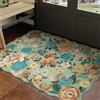 HUGEAR Antiscivolo Zerbino Ingresso Esterno Interno 60x90cm Tappeto Verde Camera Cucina Tappetino Bagno Tappeti Lavabili In Lavatrice Moderno Motivo Floreale Piccolo Pelo Corto Rug