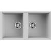 Elleci Best 450 SOTTOTOP LKB45088BSO Lavello 2 vasche Sottotop 836 x 488 mm finitura Keratek Cloud 88
