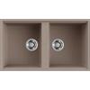 Elleci Best 450 SOTTOTOP LKB45089BSO Lavello 2 vasche Sottotop 836 x 488 mm finitura Keratek Dove 89