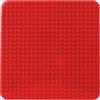 Cabeeskii Grande piastra compatibile con Lego Duplo, 38 x 38 cm, giocattolo da costruzione per ragazze e ragazzi (1 pezzo, rosso)